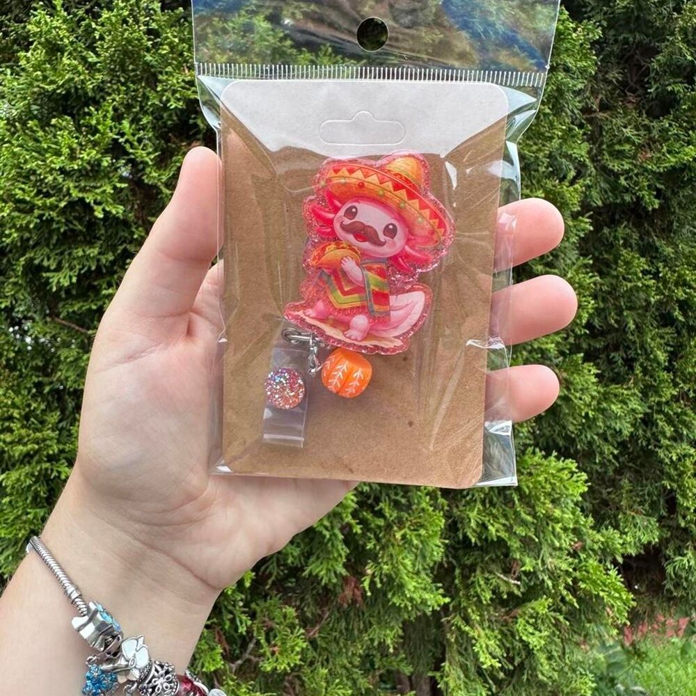 Latino Axolotl Badge Reel